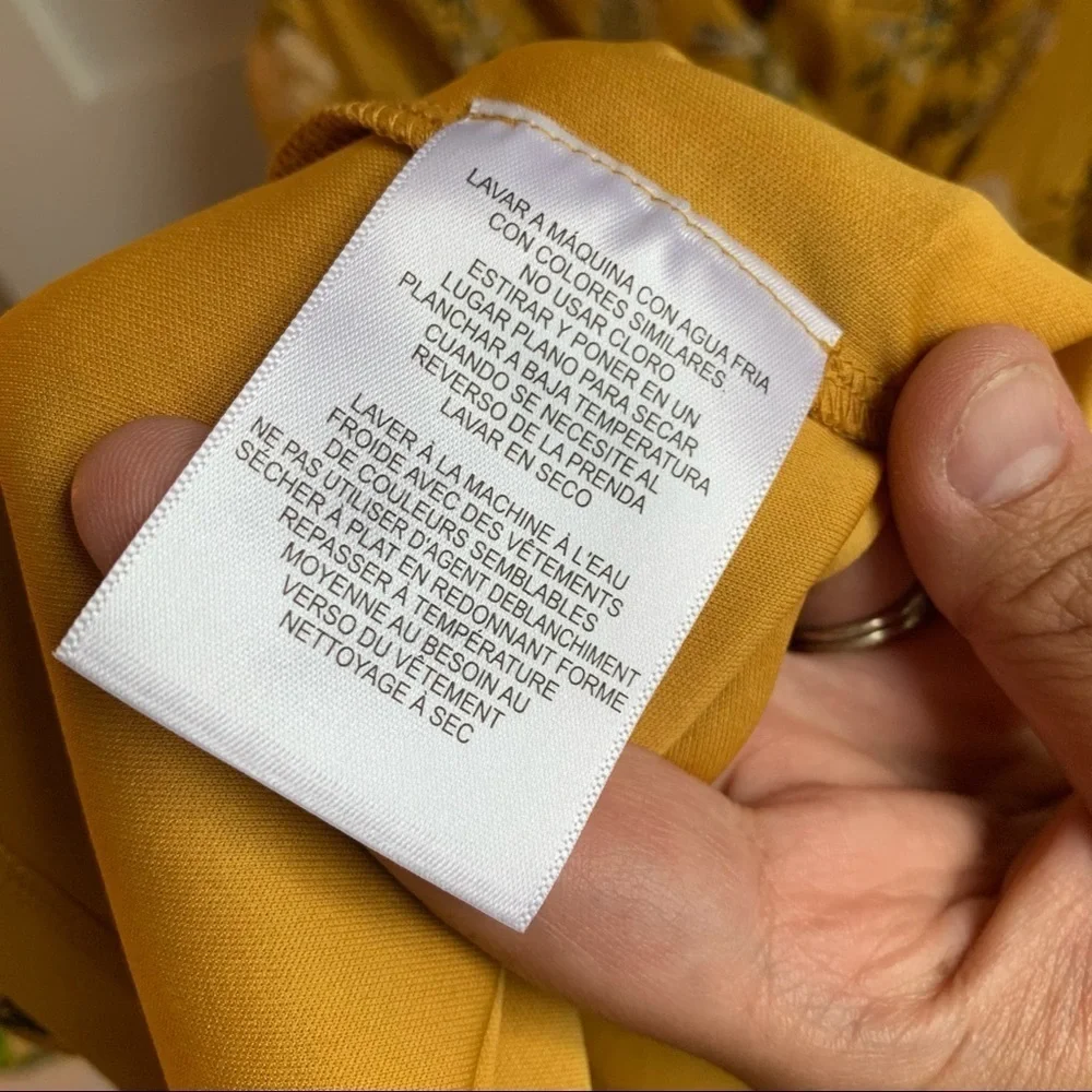 MAGGY LONDON | EUC Golden Yellow Boho Midi Dress 2